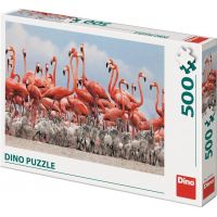 Dino Puzzle Plameňáci 500 dílků 2