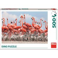 Dino Puzzle Plameňáci 500 dílků 3