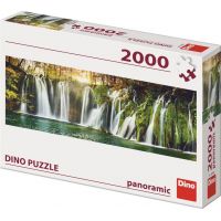 Dino Puzzle panoramic Plitvické  vodopády 2000 dílků 2
