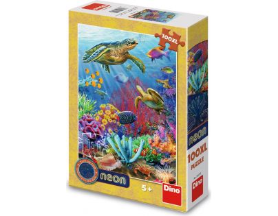 Dino Puzzle neon Podmořský svět 100 XL dílků