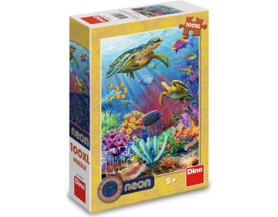 Dino Puzzle neon Podmořský svět 100 XL dílků