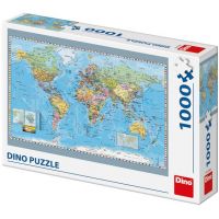 Dino Puzzle Mapa světa politická 1000 dílků 2