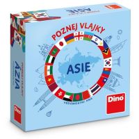 Dino Poznej vlajky Asie cestovní hra 3