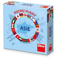 Dino Poznej vlajky Asie cestovní hra 5