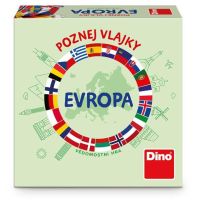 Dino Poznej vlajky Evropa cestovní hra