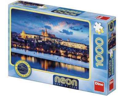 Dino Puzzle neonové Pražský hrad 1000 dílků