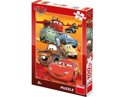 Dino Puzzle Cars na poušti 100XL dílků