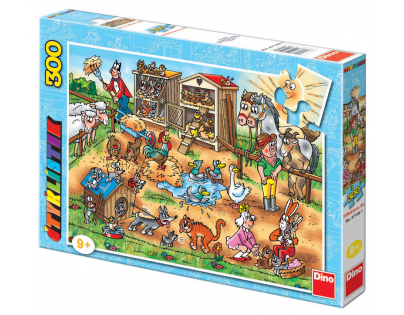 Dino Puzzle Čtyřlístek Na farmě 300 dílků