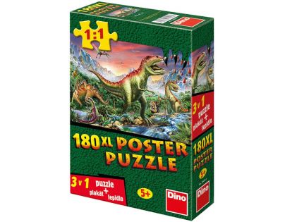 Dino Puzzle Dinosauři plakát 180 XL