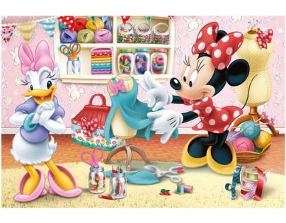 Dino Puzzle Disney Mickey Mouse pracující Minnie 2 x 66 dílků