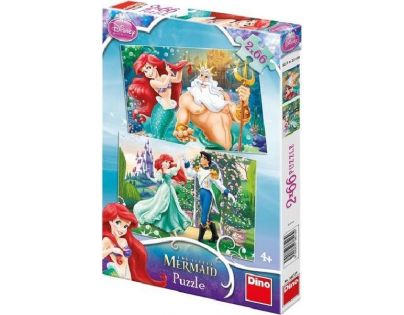Dino Puzzle Disney Princess Ariel 2 x 66 dílků