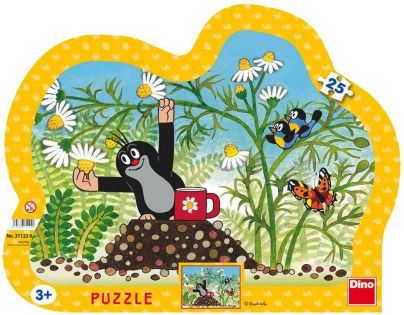 Dino Krteček Puzzle Krtek s hrníčkem 25 dílků