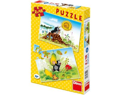 Dino Puzzle Krtkův rok 2 x 48 dílků