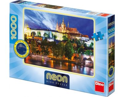 Dino Puzzle Neon Letní noc v Praze 1000 dílků