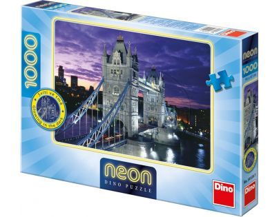 Dino Puzzle Neon Tower Bridge 1000 dílků