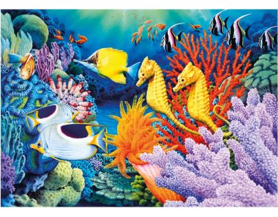 Dino Puzzle Neon Život pod mořem 1000 dílků