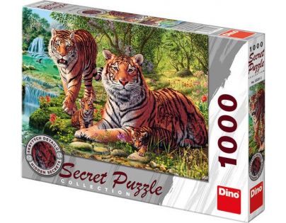 Dino Puzzle Secret Collection Tygři 1000 dílků