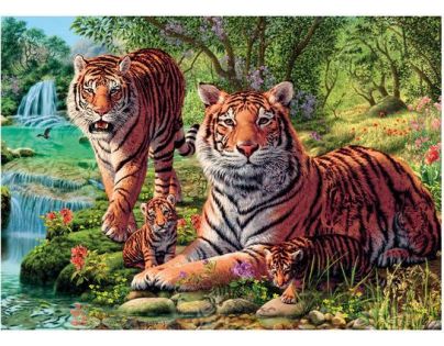 Dino Puzzle Secret Collection Tygři 1000 dílků