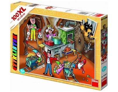 Puzzle Čtyřlístek návštěva v podzemí 100 dílků XL