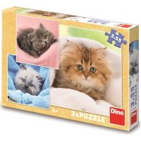 Dino Roztomilá koťátka 3 x 55 puzzle