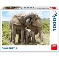 Dino Puzzle Sloní rodina 1000 dílků 3