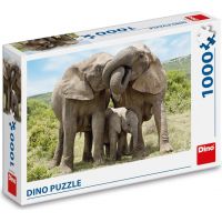 Dino Puzzle Sloní rodina 1000 dílků 4