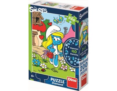 Dino Šmoulové Puzzle Diamond Šmoulinka 200 dílků