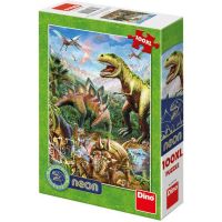 Dino Puzzle neonové Svět dinosaurů 100 XL dílků 3