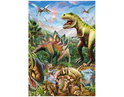 Dino Puzzle neonové Svět dinosaurů 100 XL dílků