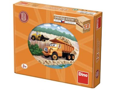 Dino Tatra dřevěné kostky 12 dílků