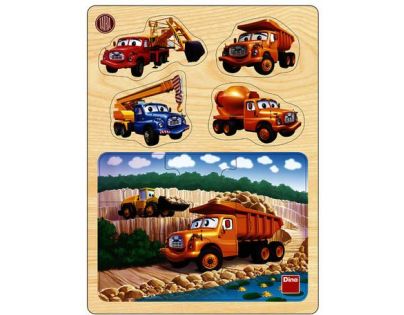 Dino Puzzle dřevěné Tatra v lomu 13 dílků