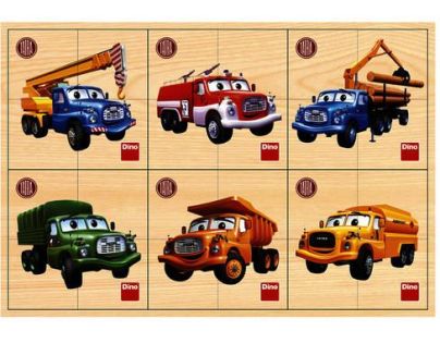 Dino Puzzle dřevěné Tatra 6 x 4 dílky