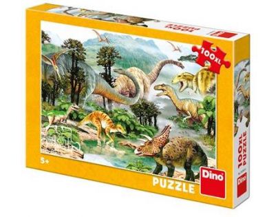 Dino Život dinosaurů Puzzle 100 XL dílků