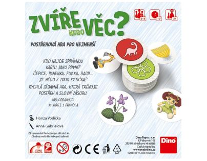 Dino Zvíře nebo věc? cestovní hra
