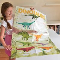 Poppik Samolepkový plakát vzdělávací Dinosauři 3