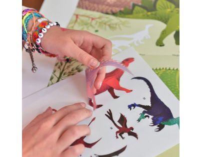 Poppik Samolepkový plakát vzdělávací Dinosauři