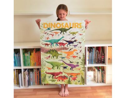 Poppik Samolepkový plakát vzdělávací Dinosauři