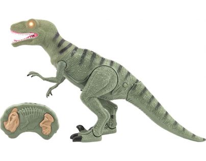 Dinosaurus chodící IC velociraptor 50 cm se zvuky a světly zelený