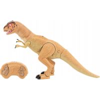 Dinosaurus chodící IC velociraptor 50 cm se zvuky a světly oranžový 2