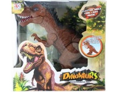 Dinosaurus chodící se zvukovými efekty