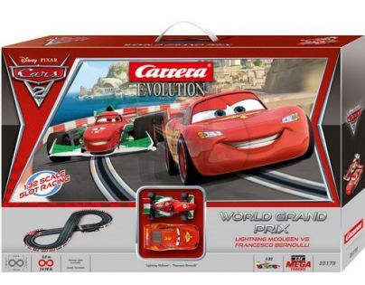 Autodráha Carrera Evo.GCE1124_25179 - Disney Cars 2 - World Grand Prix