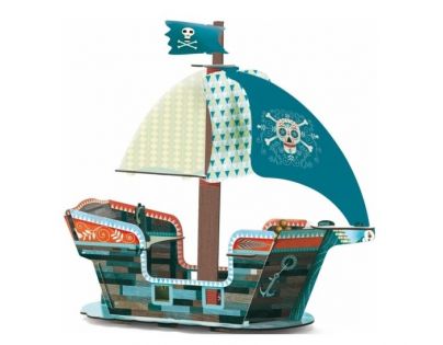 Djeco 3D Pirátská  loď