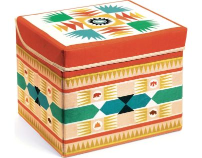 Djeco Box na hračky a sedátko Teepe
