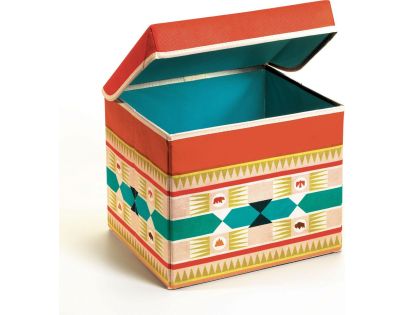 Djeco Box na hračky a sedátko Teepe