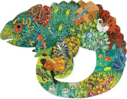 Djeco Puzzle Chameleon 150 dílků