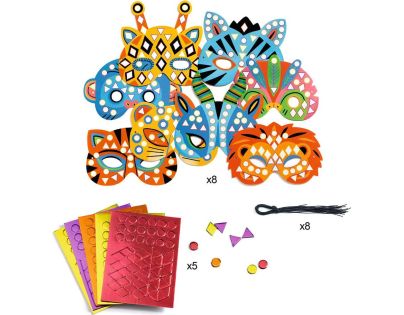 Djeco Diy Masky Zvířata Z Džungle
