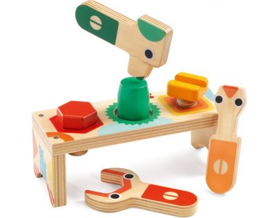 Djeco Dřevěný stůl pro malé kutily