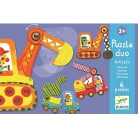 Djeco Puzzle duo Autíčka v pohybu 6 dílků 2