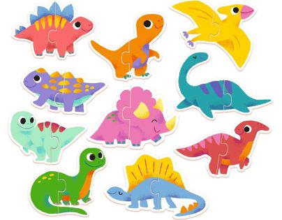Djeco Duo Puzzle Dinosauři