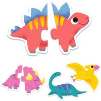 Djeco Duo Puzzle Dinosauři 3